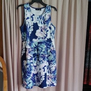 Apt. 9 Blue and White Mini Dress